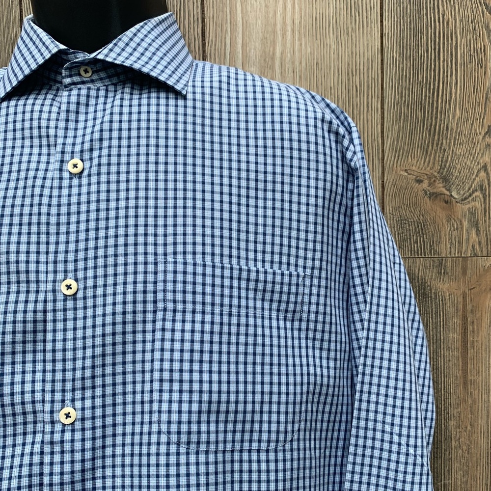 Peter Millar Plaid Long Sleeve Button Down.